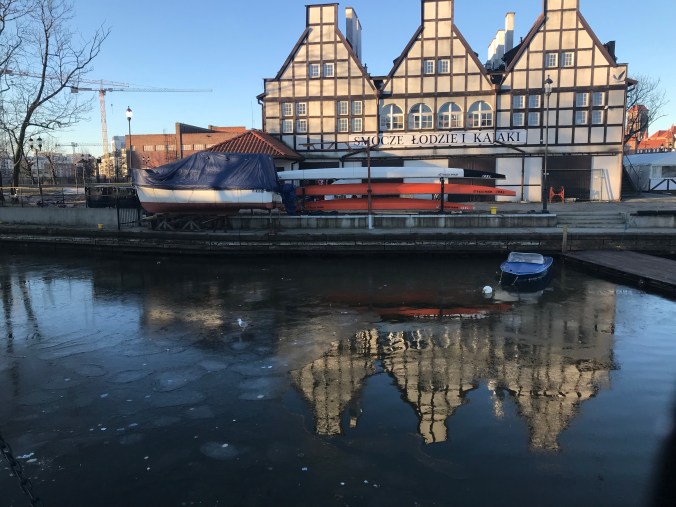 That is ice on the river!